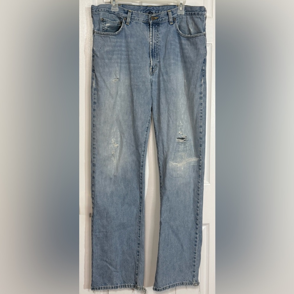 Vintage Polo Ralph Lauren Distressed Denim Jeans Men’s Size 36 USA Made